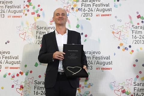 Roberto Olla with the Heart of Sarajevo award